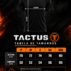 Tabela de Tamanhos Tactus em Laranja e Preto Camiseta Tactus - A Derrota é Opcional