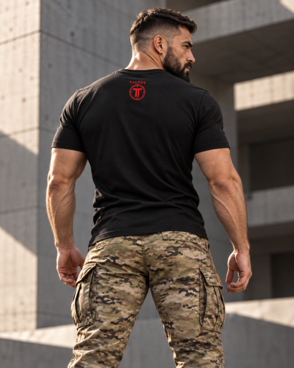 Vigilância Tática em Concreto Brutalista Camiseta Tactus - Vencer ou Morrer